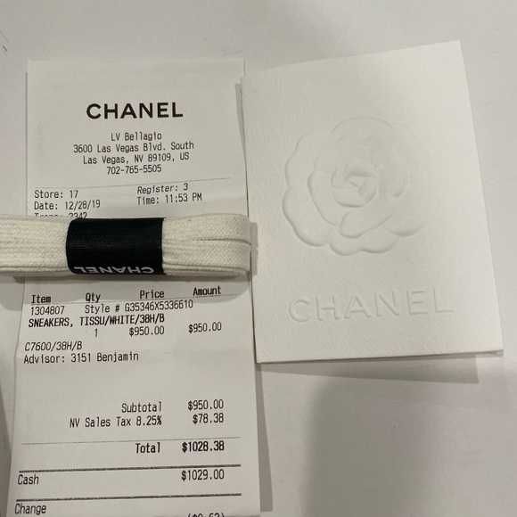 Chanel Logo Sneakers  black & white - Picture 8 of 10